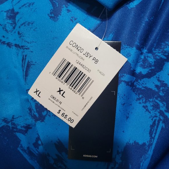 adidas Condivo 20 PrimeBlue Soccer Football Futbol Jersey Blue Orange FI4220 mls - Picture 10 of 13